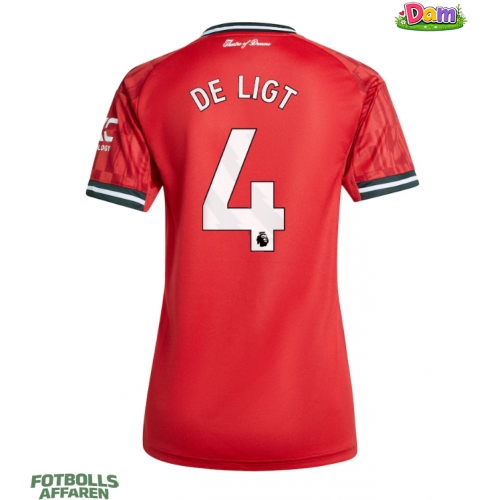 Manchester United Matthijs de Ligt #4 Hemmatröja Kvinnor 2025-26 Kortärmad